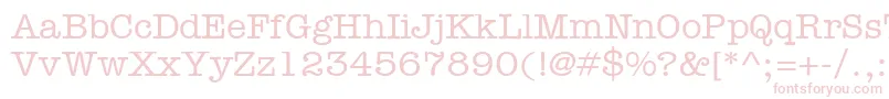 Memorandum Font – Pink Fonts on White Background