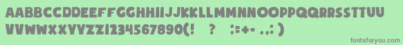 Soupofjustice Font – Gray Fonts on Green Background