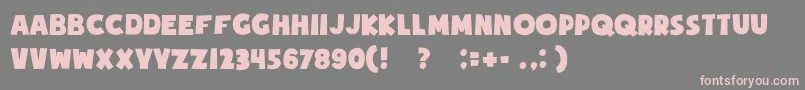 Soupofjustice Font – Pink Fonts on Gray Background
