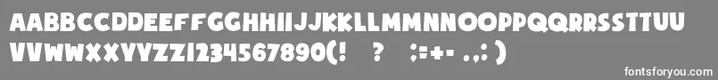 Soupofjustice Font – White Fonts on Gray Background