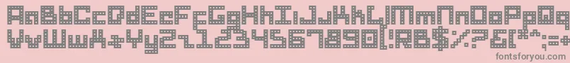 DridHerder Font – Gray Fonts on Pink Background