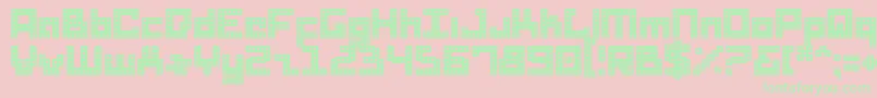 DridHerder Font – Green Fonts on Pink Background