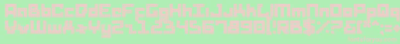 DridHerder Font – Pink Fonts on Green Background