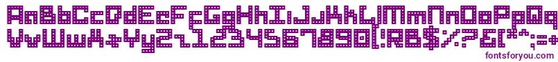 DridHerder Font – Purple Fonts on White Background