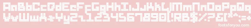 DridHerder Font – White Fonts on Pink Background