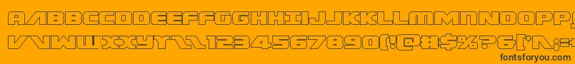 More about Federalescortout Font Federalescortout Font – Black Fonts on Orange Background