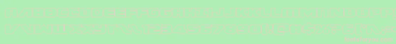 Federalescortout Font – Pink Fonts on Green Background