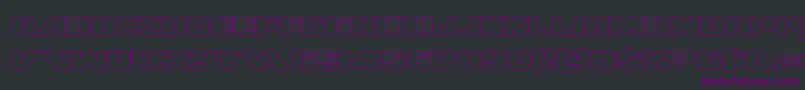Federalescortout Font – Purple Fonts on Black Background