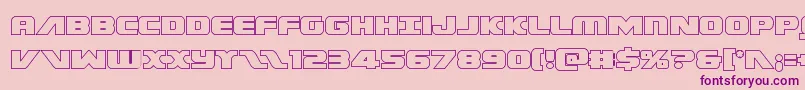Federalescortout Font – Purple Fonts on Pink Background