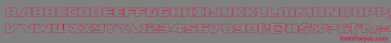 Federalescortout Font – Red Fonts on Gray Background