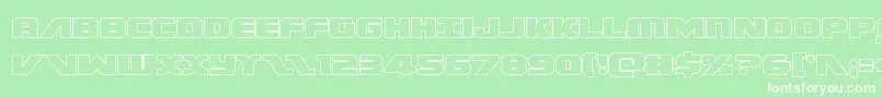 Federalescortout Font – White Fonts on Green Background