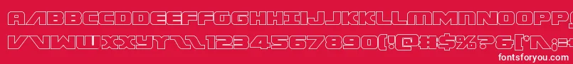 Federalescortout Font – White Fonts on Red Background