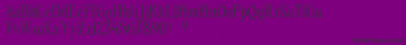 NereaFreeFont Font – Black Fonts on Purple Background