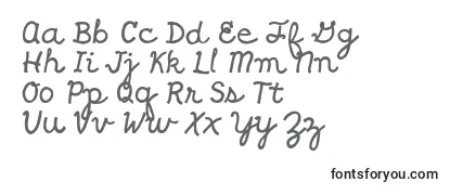 Schriftart Shragscript