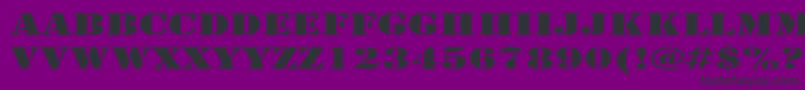 RudyExpanded Font – Black Fonts on Purple Background