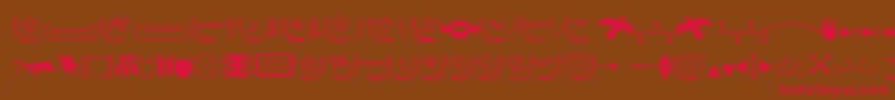 Americanindian Font – Red Fonts on Brown Background