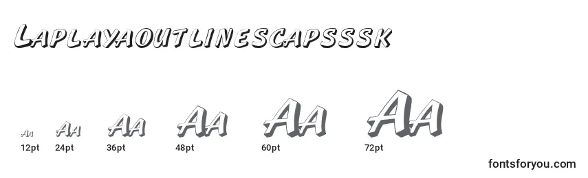 Размеры шрифта Laplayaoutlinescapsssk