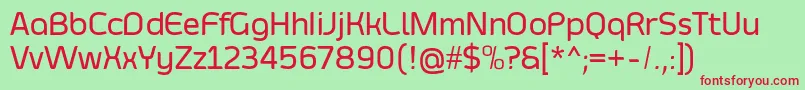 SmoolthanMedium Font – Red Fonts on Green Background