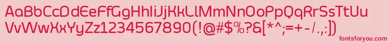 SmoolthanMedium Font – Red Fonts on Pink Background
