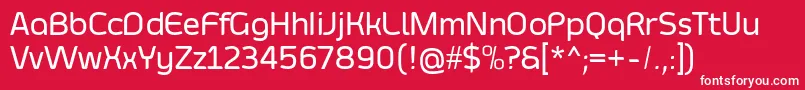 Шрифт SmoolthanMedium – белые шрифты на красном фоне