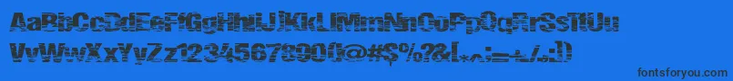Summerfestival Font – Black Fonts on Blue Background