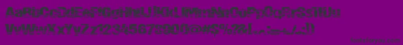 Summerfestival Font – Black Fonts on Purple Background