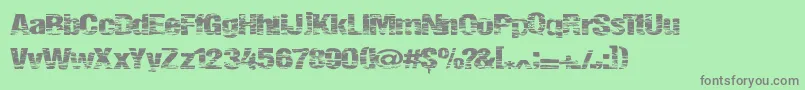 Summerfestival Font – Gray Fonts on Green Background