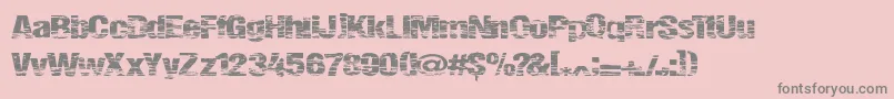 Summerfestival Font – Gray Fonts on Pink Background