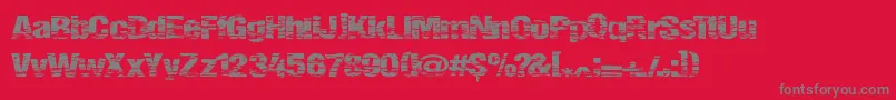 Summerfestival Font – Gray Fonts on Red Background