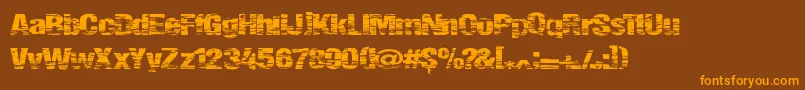 Summerfestival Font – Orange Fonts on Brown Background