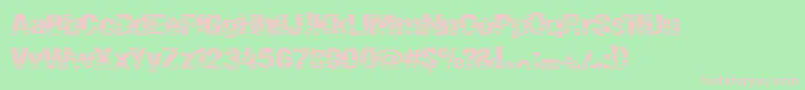 Summerfestival Font – Pink Fonts on Green Background