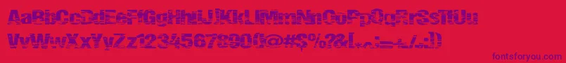 Summerfestival Font – Purple Fonts on Red Background