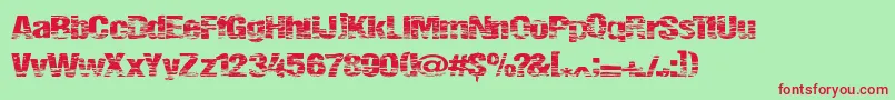 Summerfestival Font – Red Fonts on Green Background