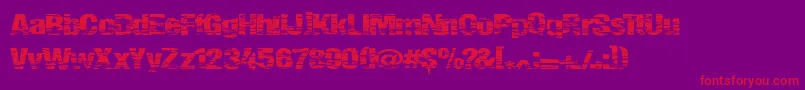 Summerfestival Font – Red Fonts on Purple Background