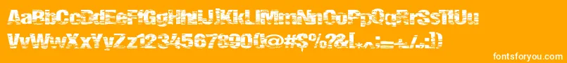 Summerfestival Font – White Fonts on Orange Background