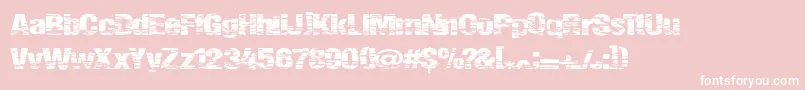 フォントSummerfestival – ピンクの背景に白い文字