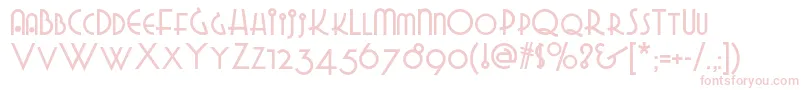 Gradogradoonf Font – Pink Fonts on White Background