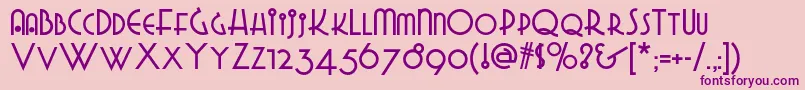 Gradogradoonf Font – Purple Fonts on Pink Background