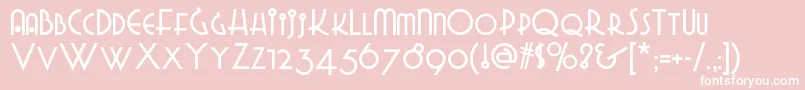 Gradogradoonf Font – White Fonts on Pink Background