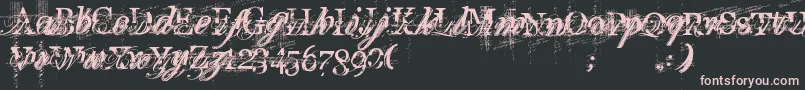 TurboRipped Font – Pink Fonts on Black Background