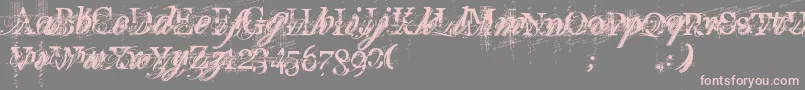 TurboRipped Font – Pink Fonts on Gray Background
