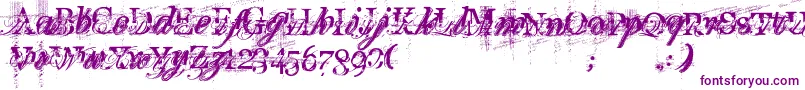 TurboRipped Font – Purple Fonts on White Background