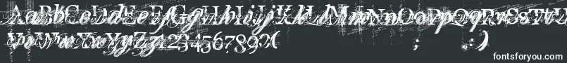 TurboRipped Font – White Fonts on Black Background