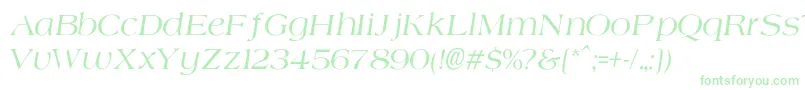 Fonte AgateNormalItalic – fontes verdes