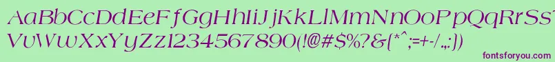 Подробнее о шрифте AgateNormalItalic Шрифт AgateNormalItalic – фиолетовые шрифты на зелёном фоне