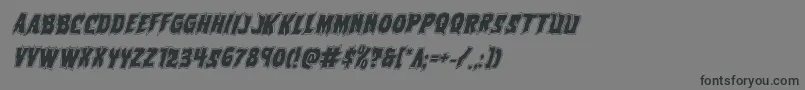 Vorvolakaacadital Font – Black Fonts on Gray Background