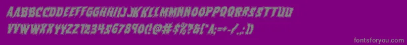 Vorvolakaacadital Font – Gray Fonts on Purple Background
