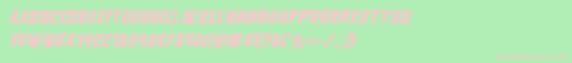 Vorvolakaacadital Font – Pink Fonts on Green Background