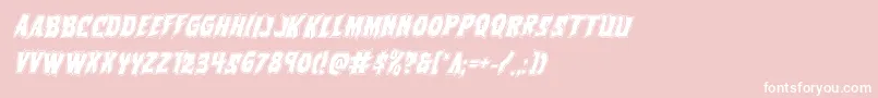 Vorvolakaacadital Font – White Fonts on Pink Background