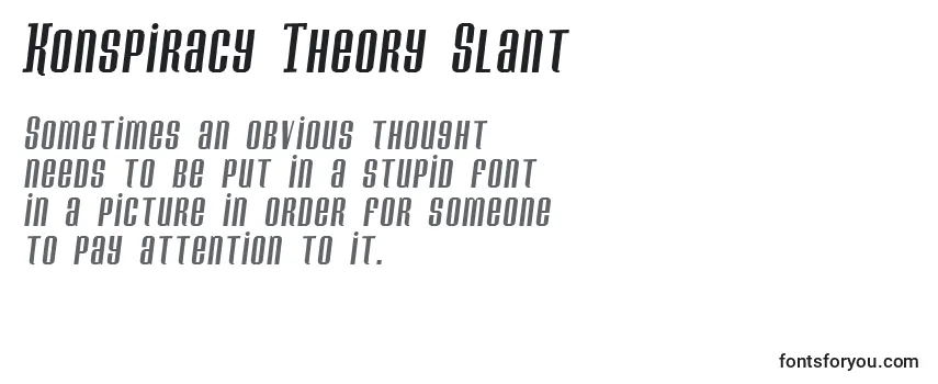 Шрифт Konspiracy Theory Slant
